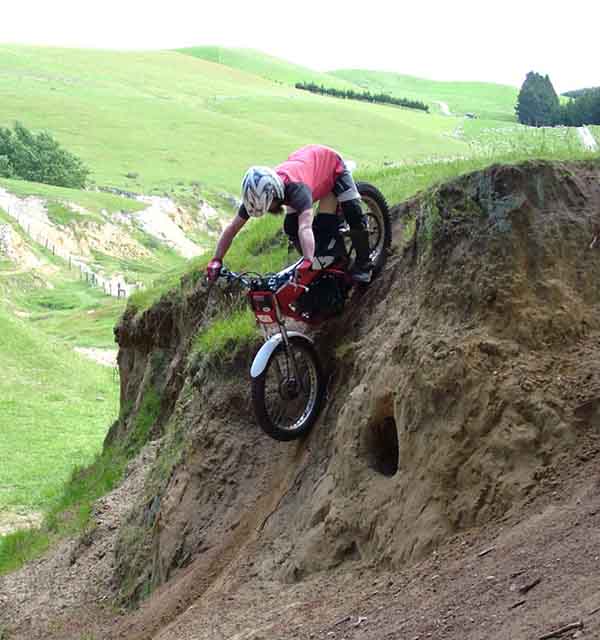 Waipara Classic Trials Kendall McDonald. Honda TLR200